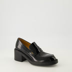 Imagen de los mocasines de piel con tacón de Tod's para Mujer - Temporada Otoño-Invierno 2025 - Vista de tres cuartos delantera derecha