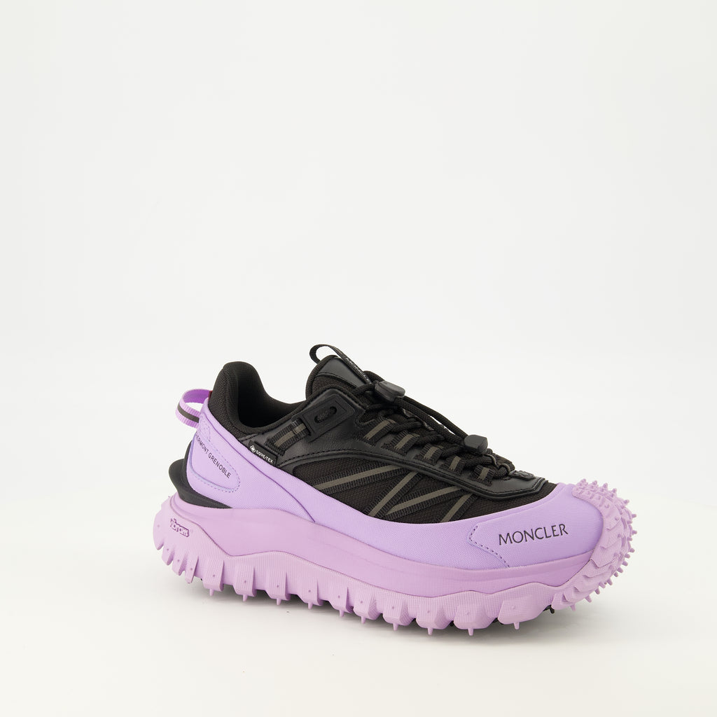 Baskets Trailgrip GTX Schwarz und Lila Sneakers Moncler Violet Femme