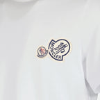T-shirts T-shirt à double logo Moncler Blanc Homme