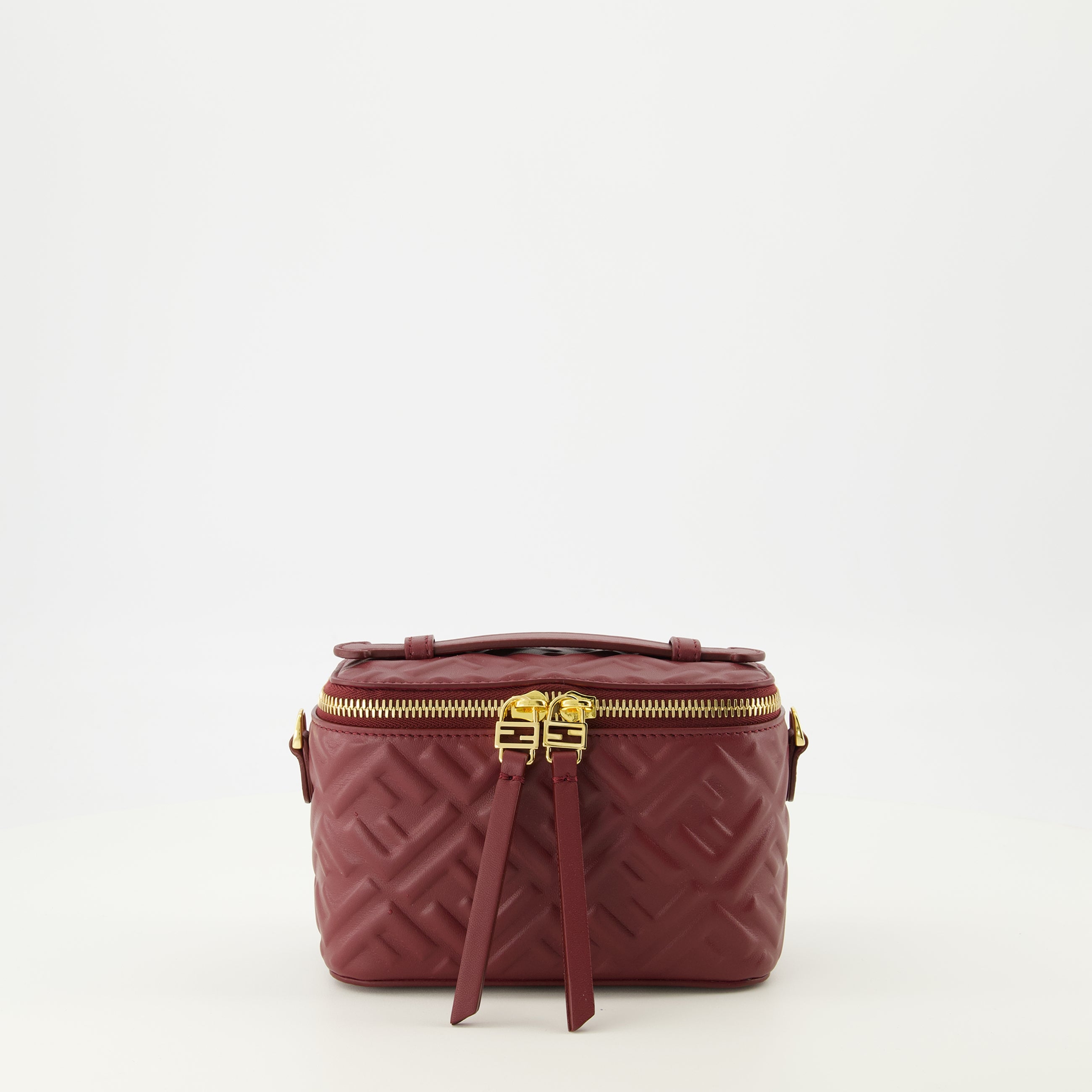 Sacs à main et épaule Mini Vanity Bag Bordeaux Fendi Bordeaux Femme