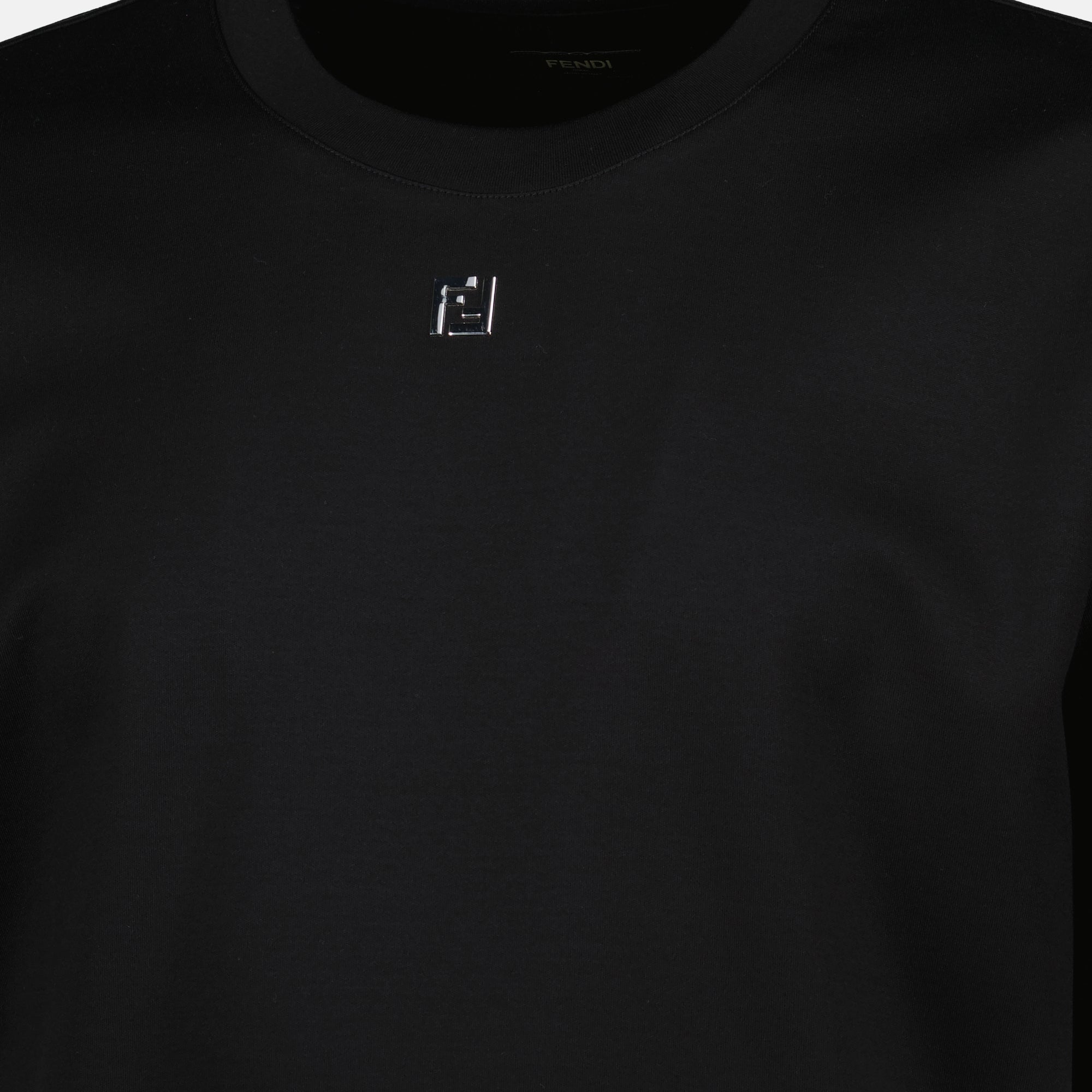 T-shirt T-shirt in cotone Fendi Nero Homme