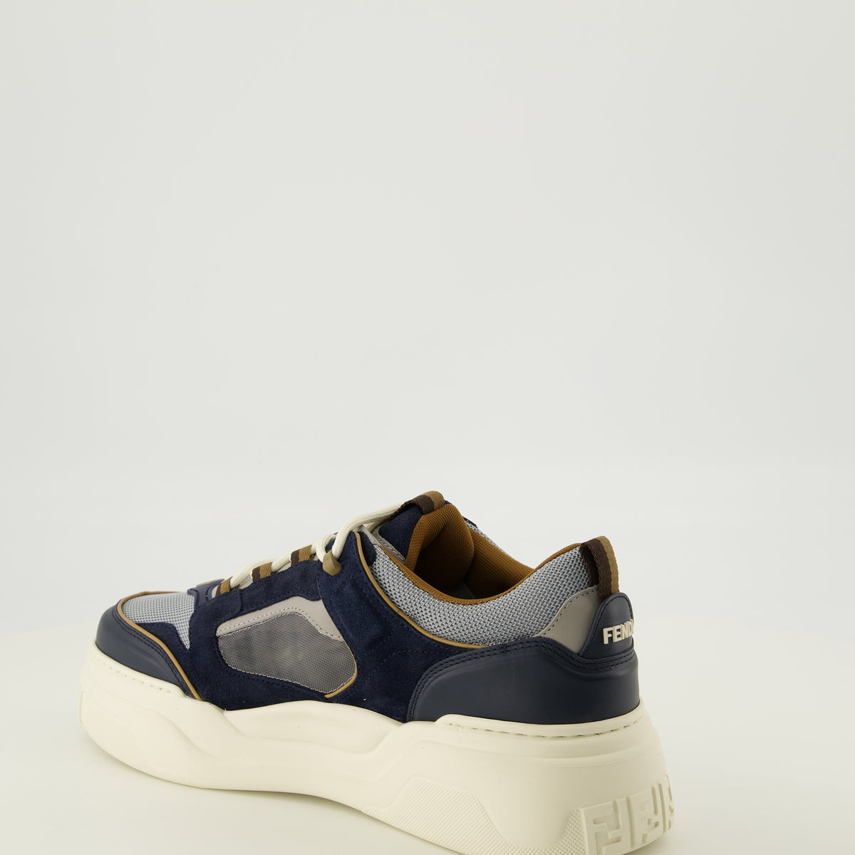 Baskets 펜디 포스 네이비 블루 스니커즈 Fendi Bleu foncé Homme