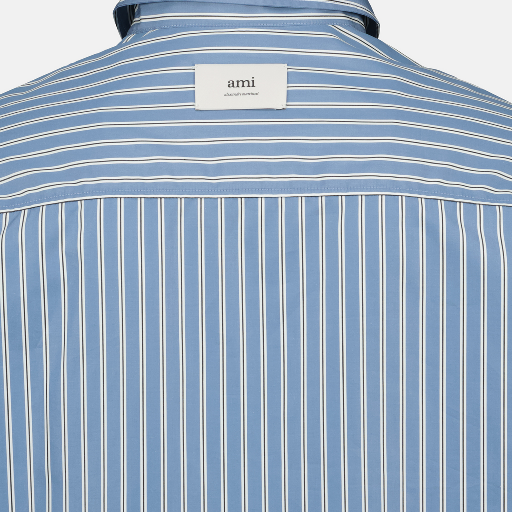 Chemises Chemise à rayures Ami PARIS Bleu Homme