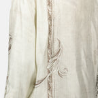 Imagen de la camisa larga imprimida beige de la marca Max Mara para Mujer - Temporada Primavera-Verano 2026 - Vista Detallada_2