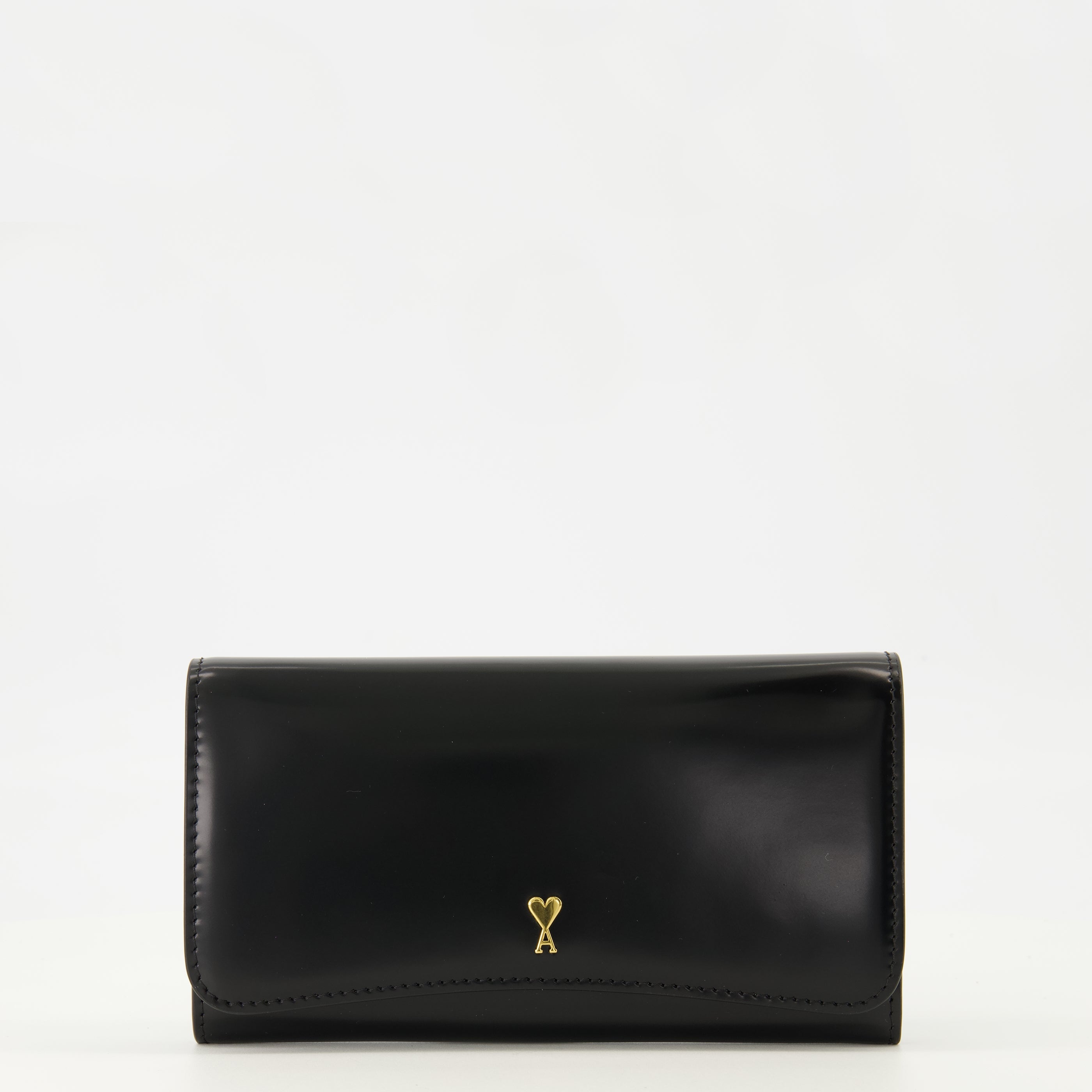 Bild des Continental Paris Wallet in Schwarz von Ami PARIS für Unisex - Frühling-Sommer 2026 - Vorderansicht