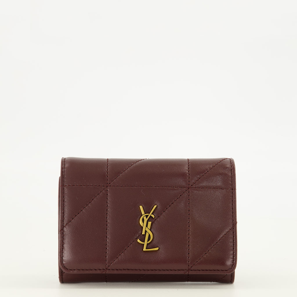 Petite maroquinerie Portefeuilles Jamie bordeaux Saint Laurent Bordeaux Femme