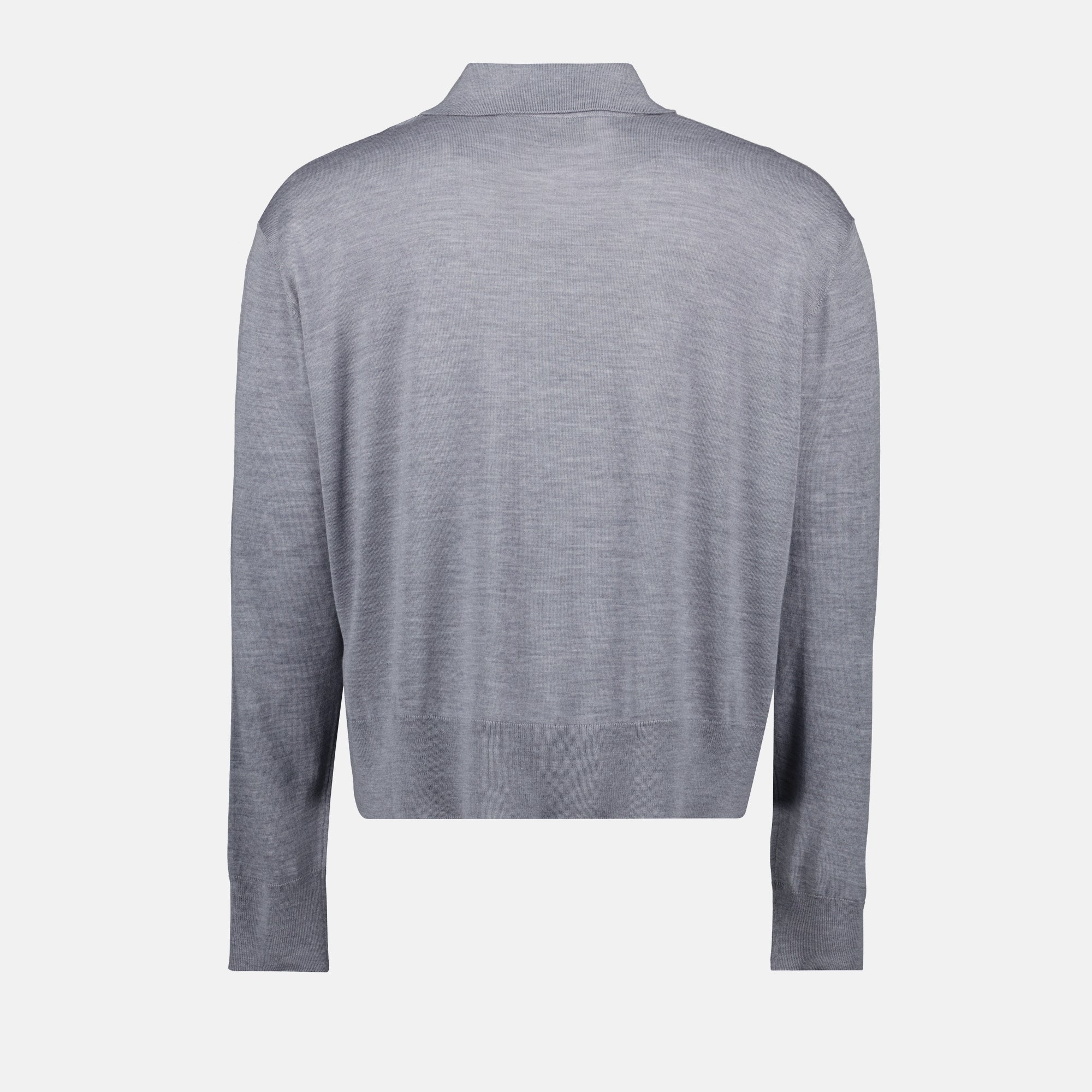 Image of the Ami heart polo shirt by the brand Ami PARIS for Men - Fall-Winter 2025 - Back View