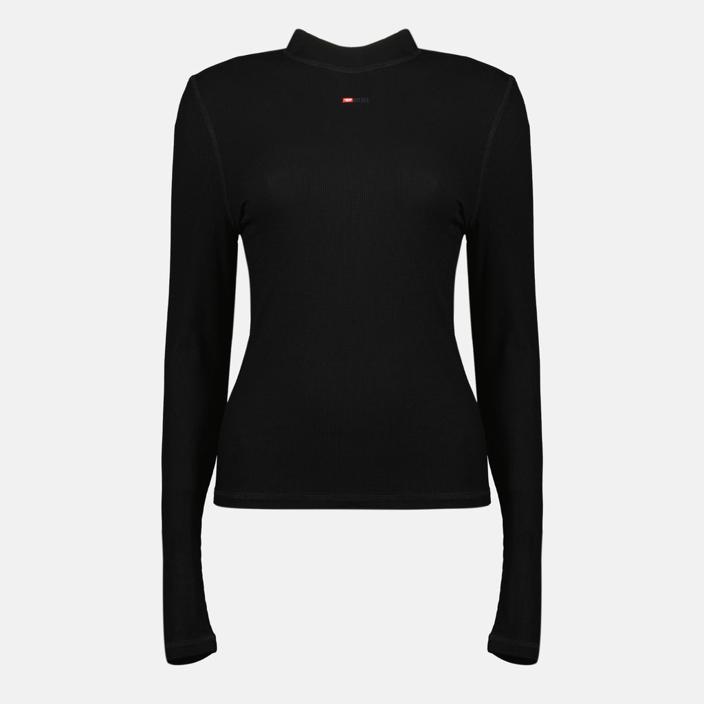 Tops Maglia Nera a Maniche Lunghe Diesel Noir Femme