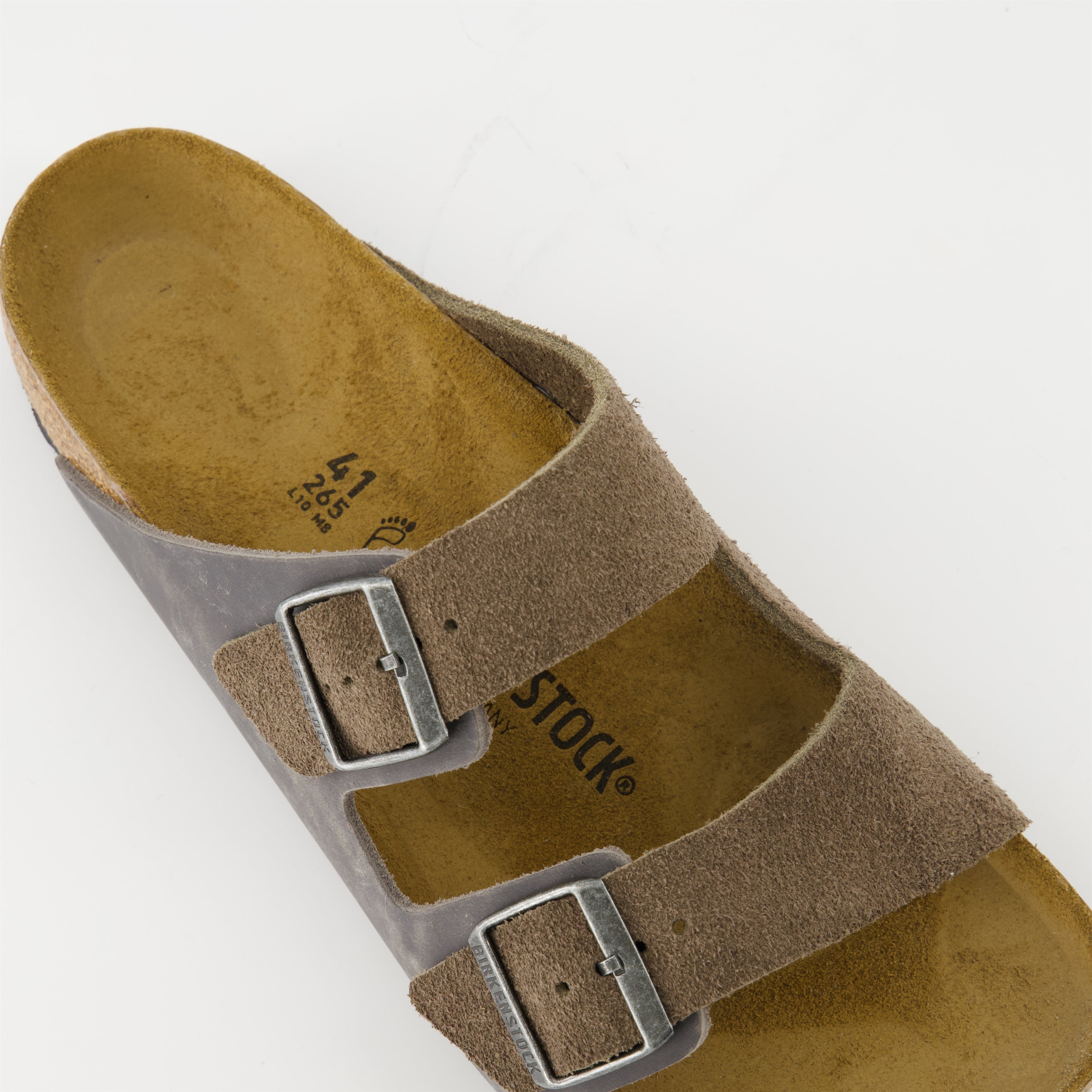 Chaussures ouvertes Sandales Arizona Birkenstock Marron Homme