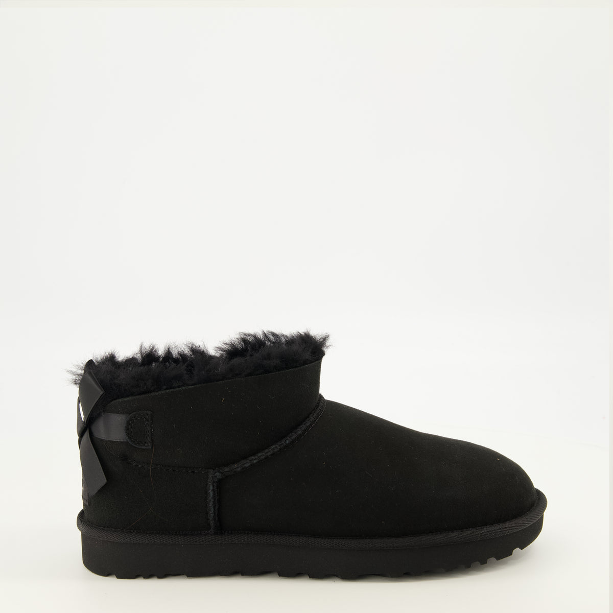 Bottines Bottes Ultra Mini Bailey Bow noir Ugg Noir Femme