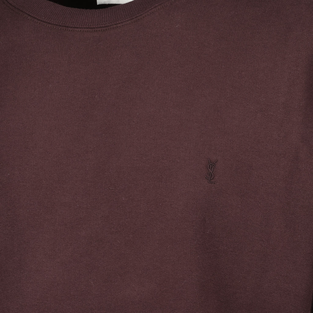 Image of the Cassandre sweatshirt by Saint Laurent for Men - Autumn-Winter 2025 - Detailed View_2