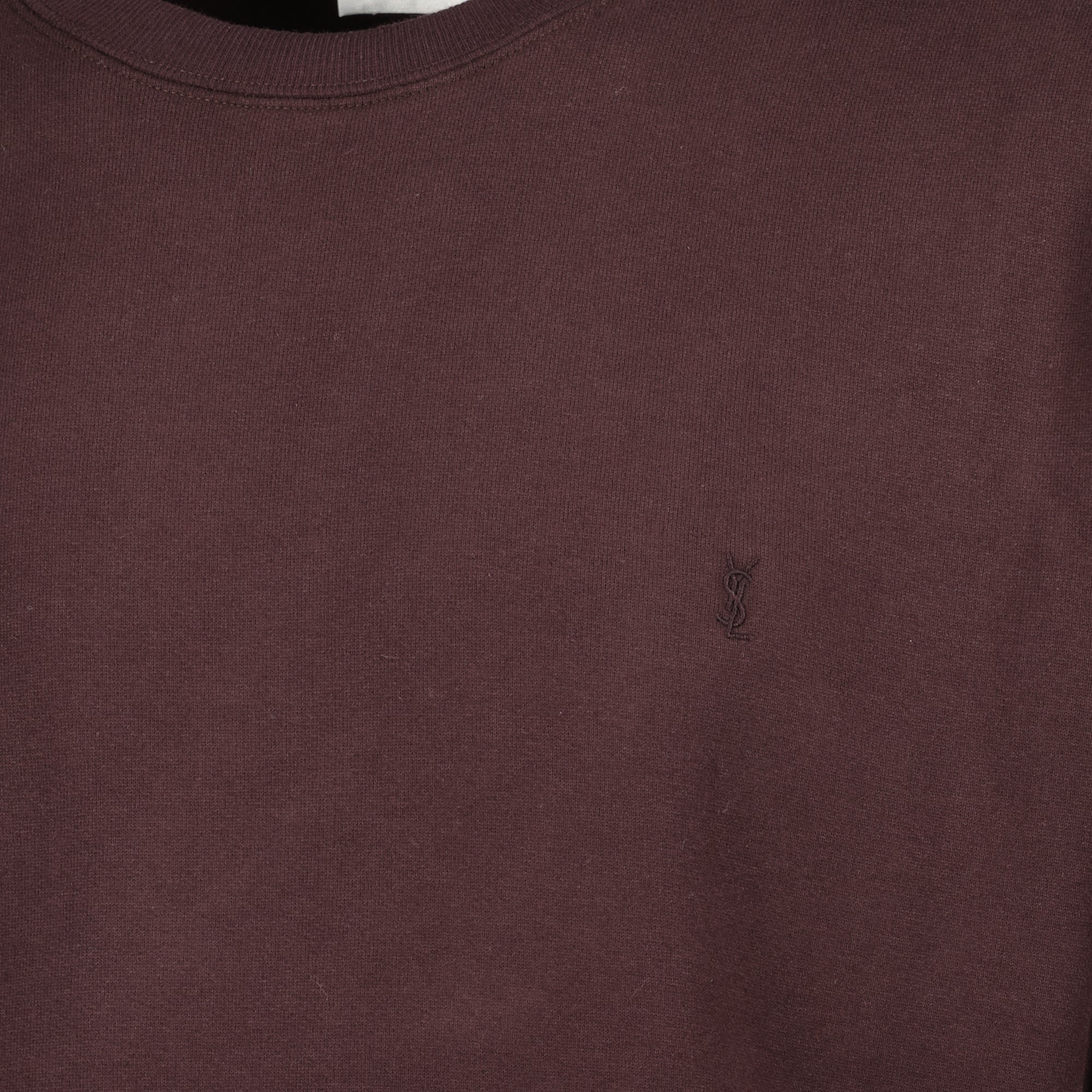 Image of the Cassandre sweatshirt by Saint Laurent for Men - Autumn-Winter 2025 - Detailed View_2