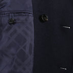 Imagem do caban azul em lã da marca Burberry para Homem - Temporada Outono-Inverno 2025 - Vista Detalhada_2