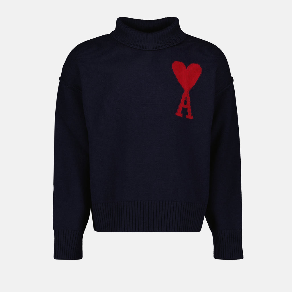 Knitwear Col roulé Ami de coeur Ami PARIS Blue Unisex