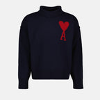 Knitwear Col roulé Ami de coeur Ami PARIS Blue Unisex