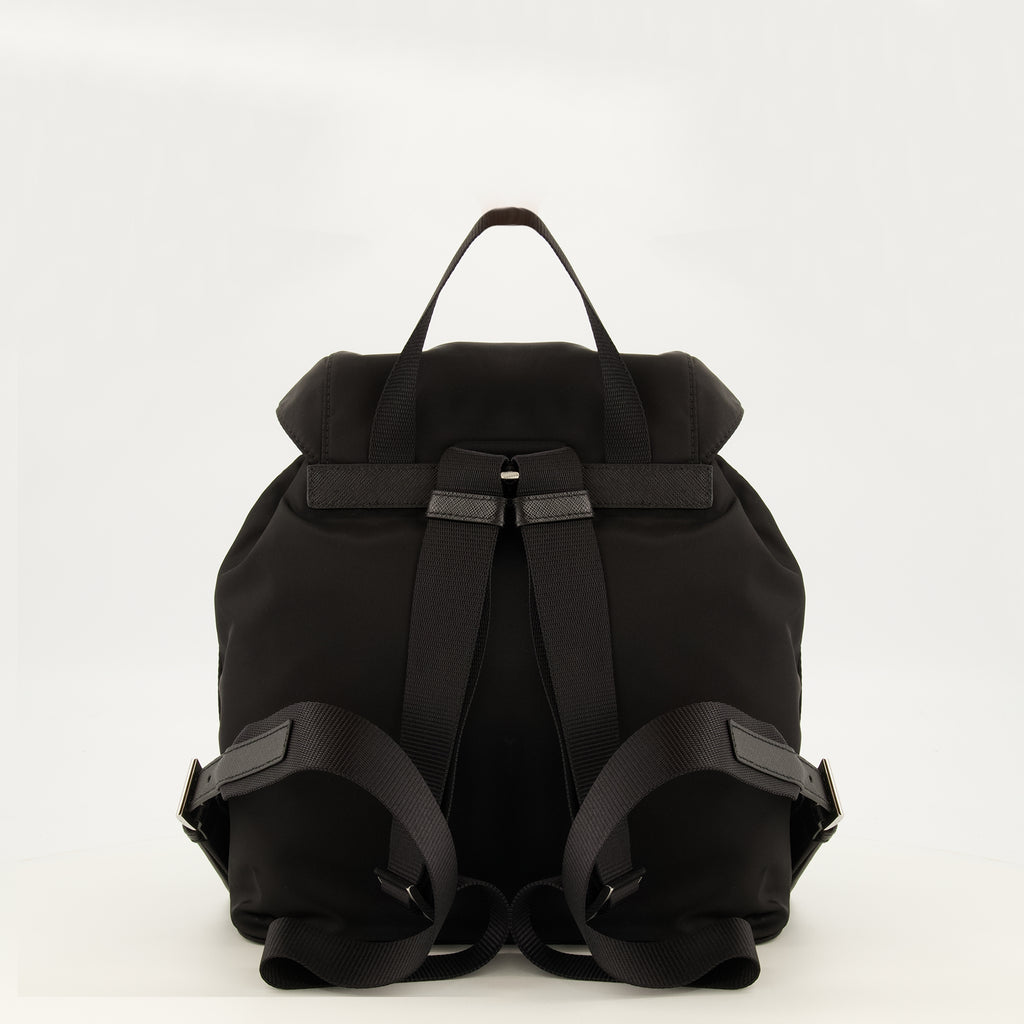Sacs à dos 작은 검정색 Re-Nylon 백팩 Prada Noir Femme