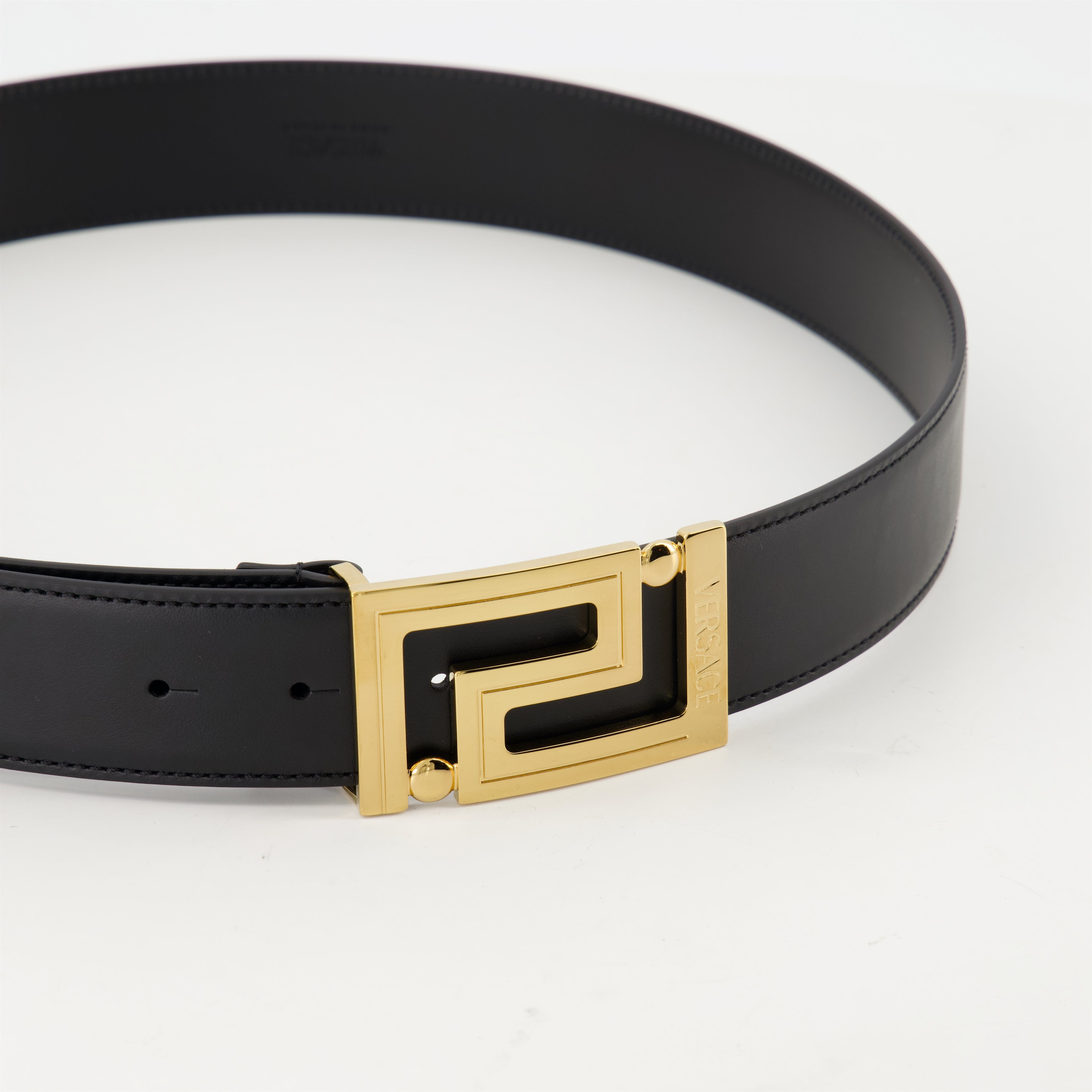 Belts Greca Belt Versace Black Homme