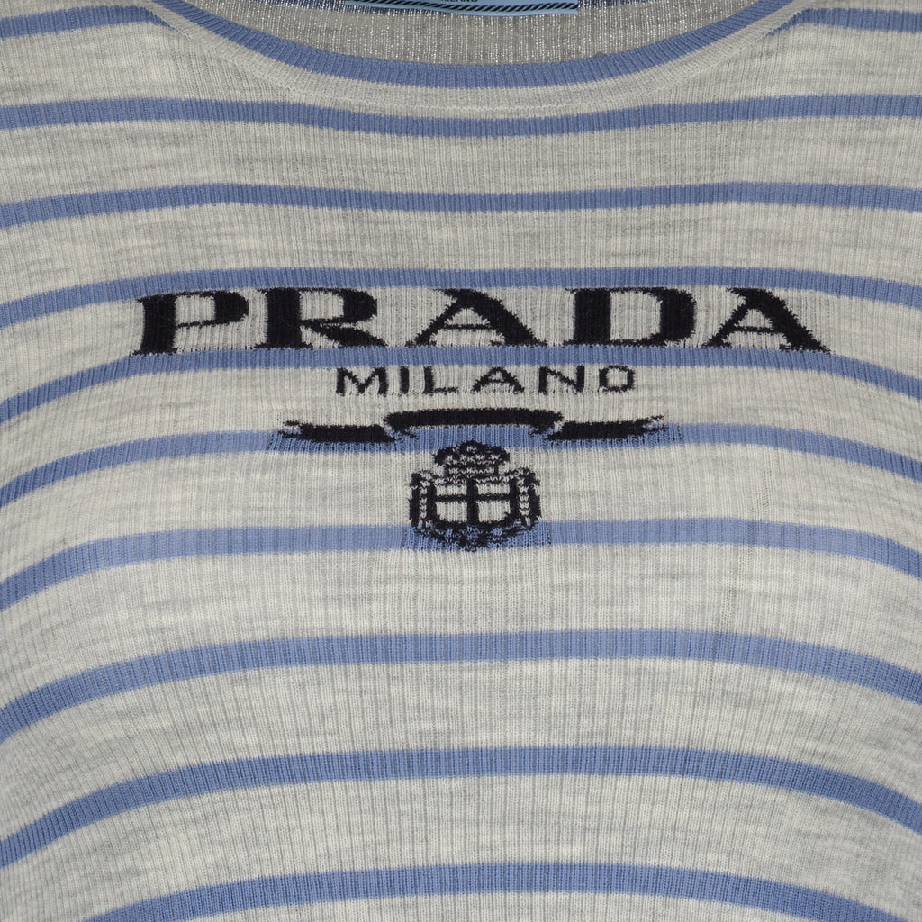 Maille P24V1G S 231 11J5 f0vwz marmo+pervinca Prada Gris Femme