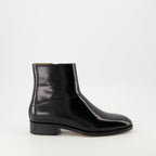 Stivali e stivaletti Stivali alla Caviglia in Pelle Pat Valentino Garavani Nero Homme