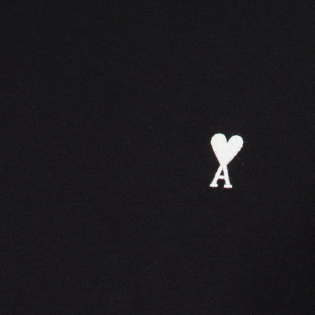 T-shirts 검은색 면 티셔츠 Ami PARIS Noir Homme