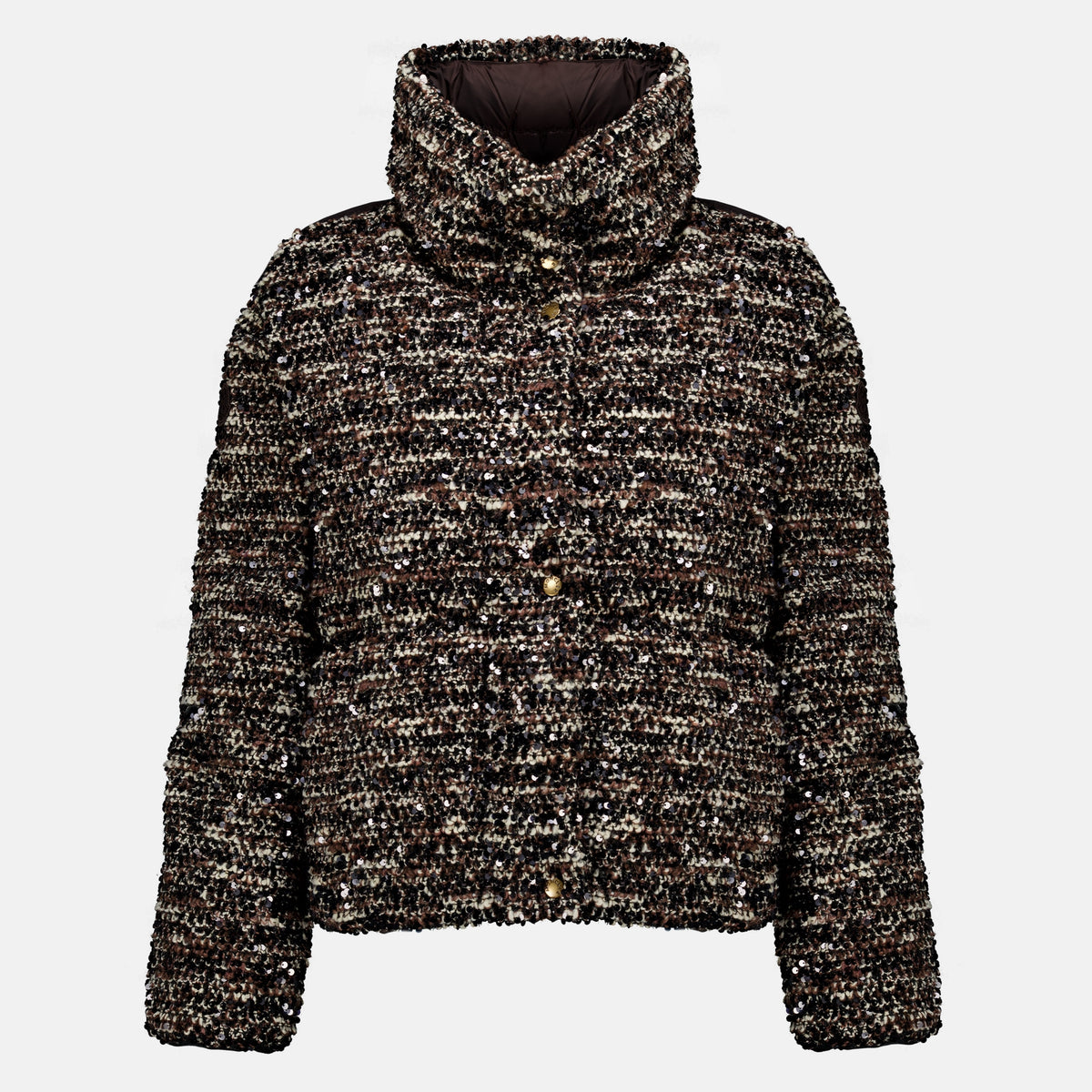 Manteaux 2-in-1 Poetique Daunenjacke mit Pailletten Moncler Marron Femme
