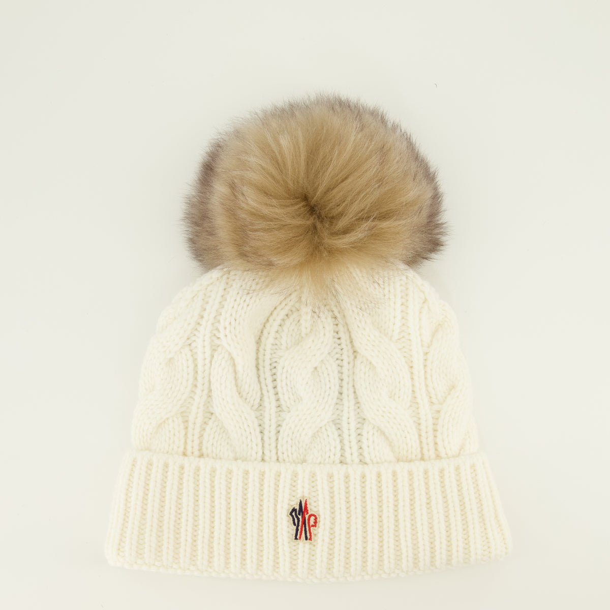 Chapeaux, casquettes et bonnets Bonnet à logo blanc Moncler Grenoble Blanc Femme