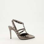 Pumps Rockstud Heels Valentino Garavani Silber Femme
