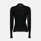 Malhas Pullover de Lã Saint Laurent Preto Femme