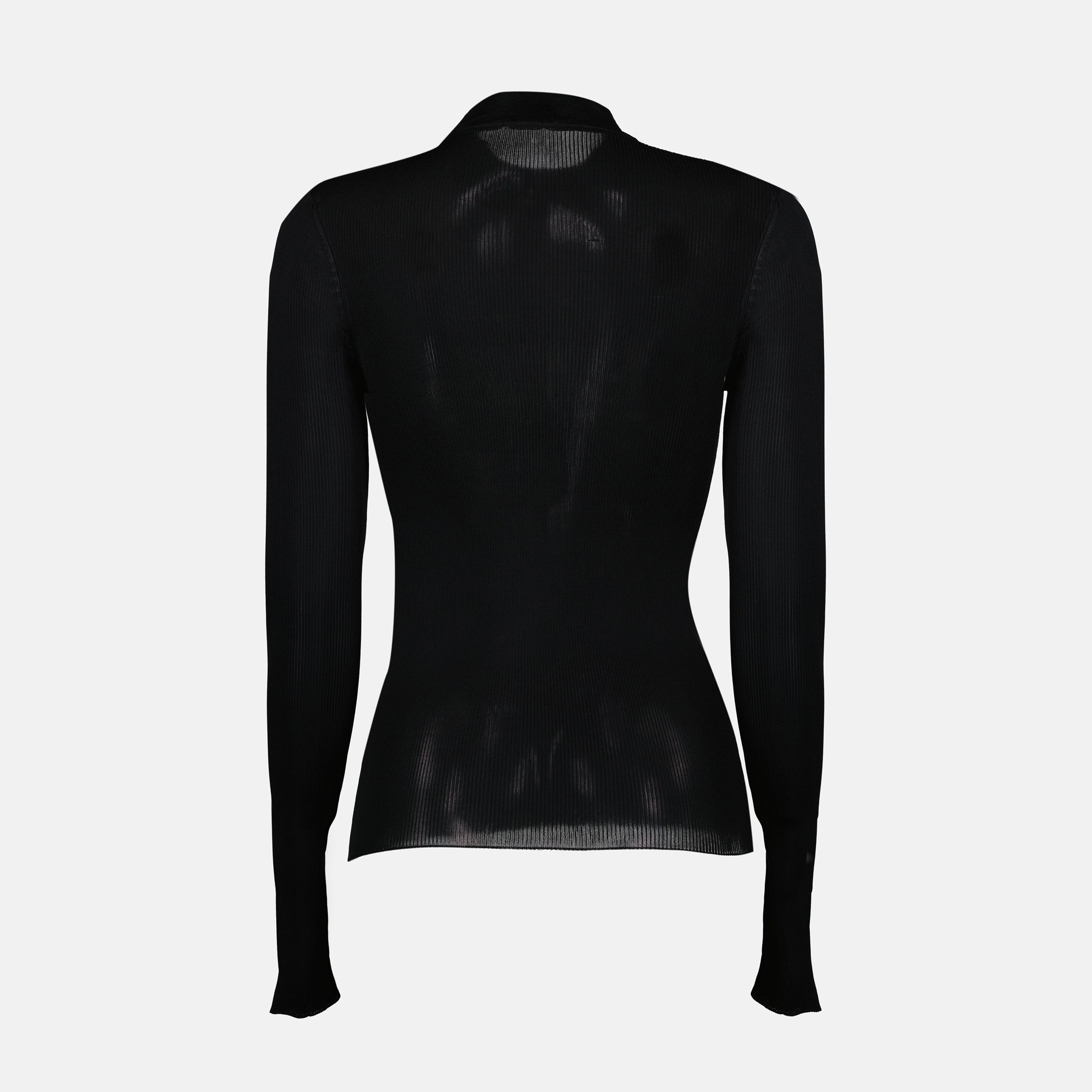 Malhas Pullover de Lã Saint Laurent Preto Femme