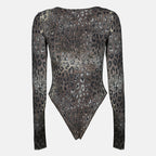 Image de l'article Body Angelica à imprimé léopard de la marque Diesel pour Femme - Saison Printemps-Été 2026 - Vue de Dos