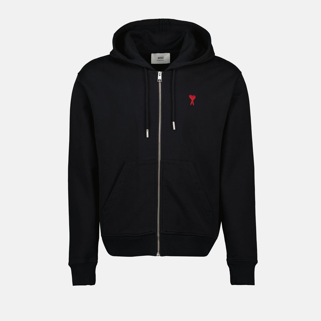Sweatshirts Sweat zippé Ami de coeur Ami PARIS Noir Homme