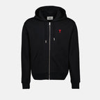 Sweatshirts Sweat zippé Ami de coeur Ami PARIS Noir Homme