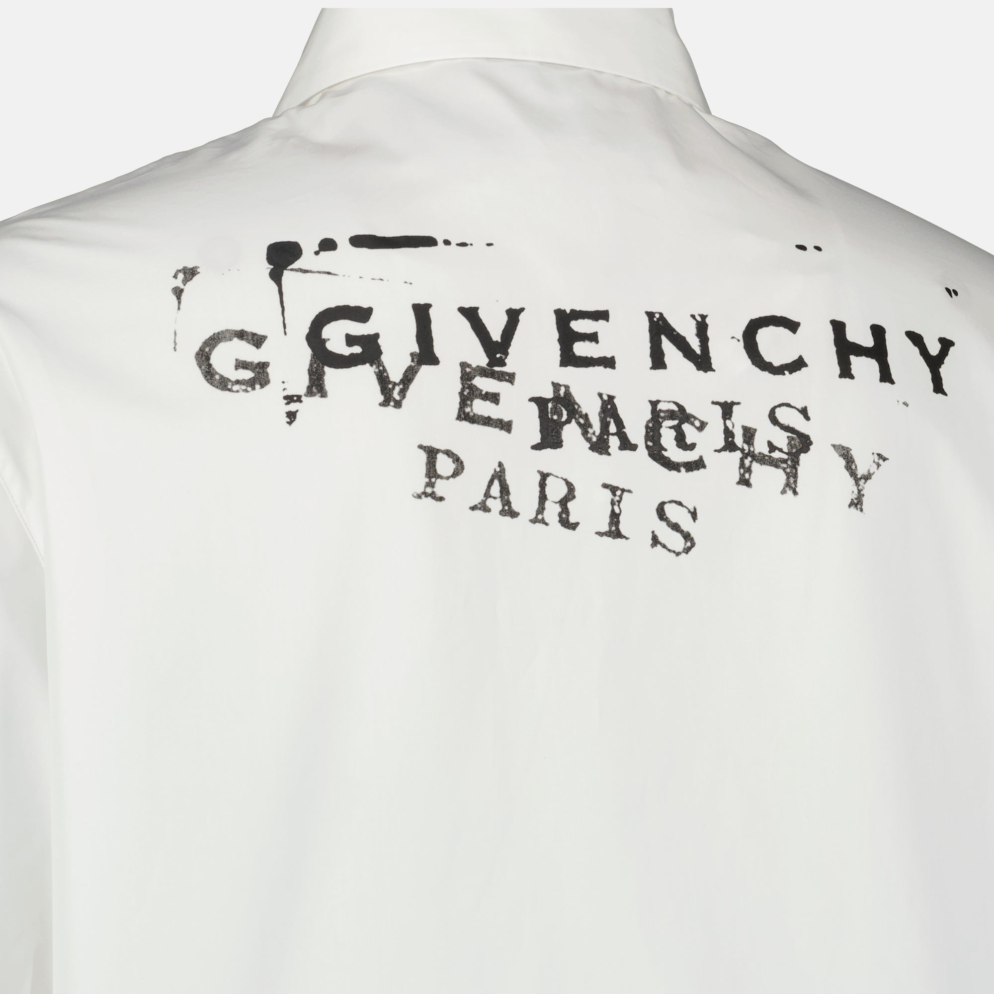 Image de l'article Chemise Givenchy Stamp blanche de la marque Givenchy pour Homme - Saison Printemps-Été 2026 - Vue détaillée_2