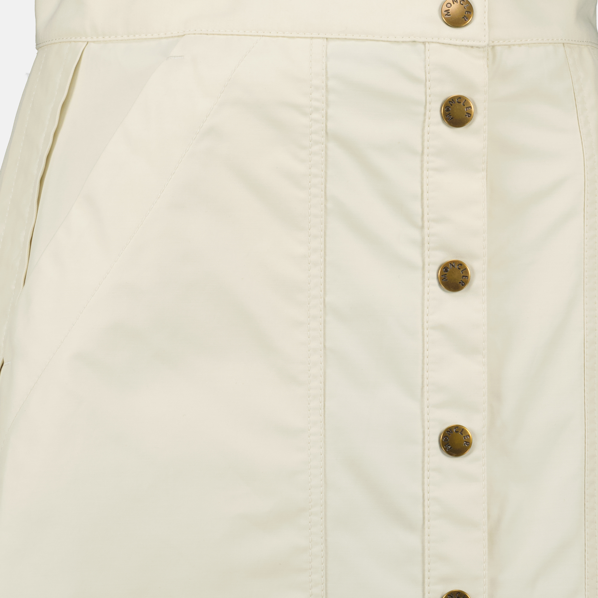 Gonne Gonna con Bottoni Moncler Beige Femme