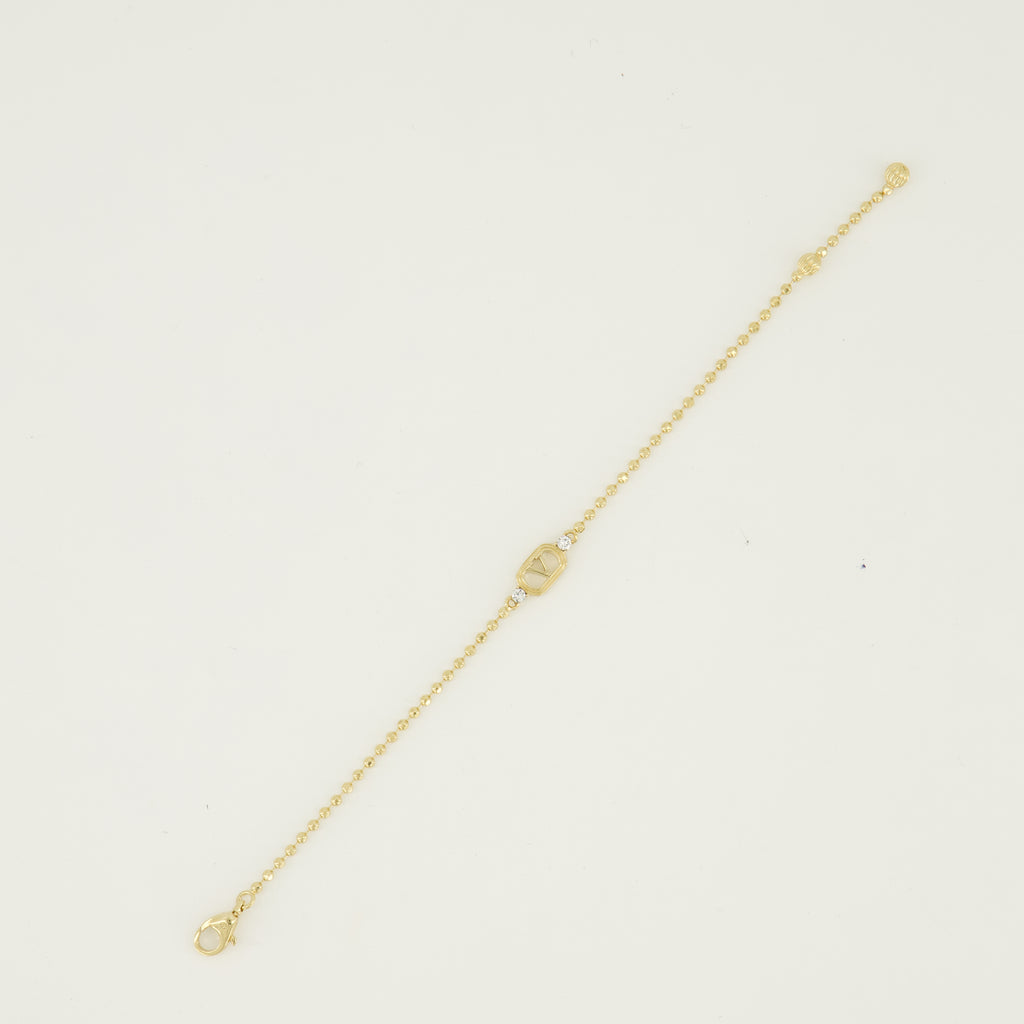Bijoux Bracciale Ovalette in Metallo e Cristalli Swarovski® Oro Valentino Garavani Doré Femme