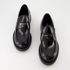 ローファー レザー ローファー Prada 黒 Homme