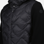 Jacken Zweifarbige Steppjacke Moncler Schwarz Homme