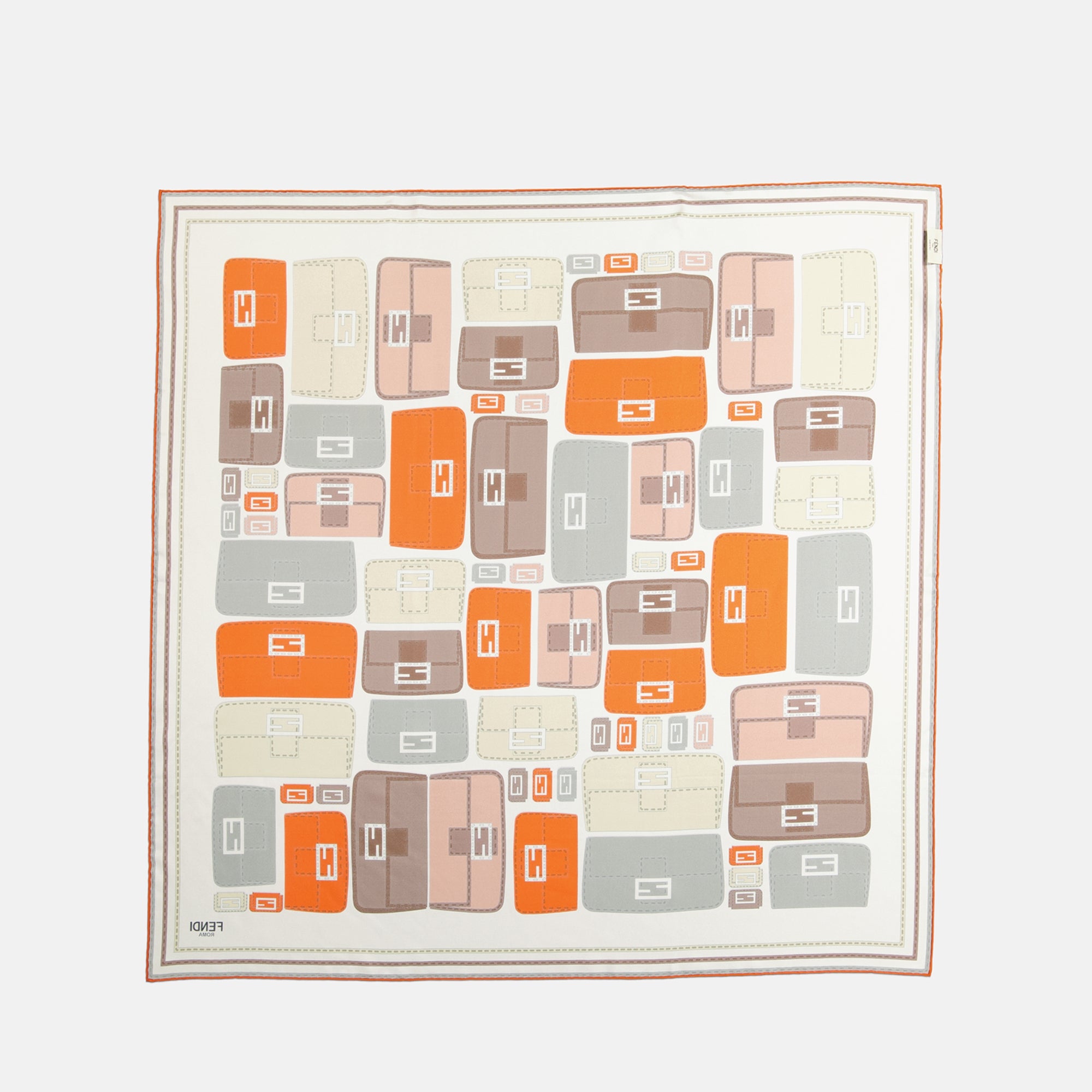 Scarves and gloves Baguette Scarf Fendi Orange Femme