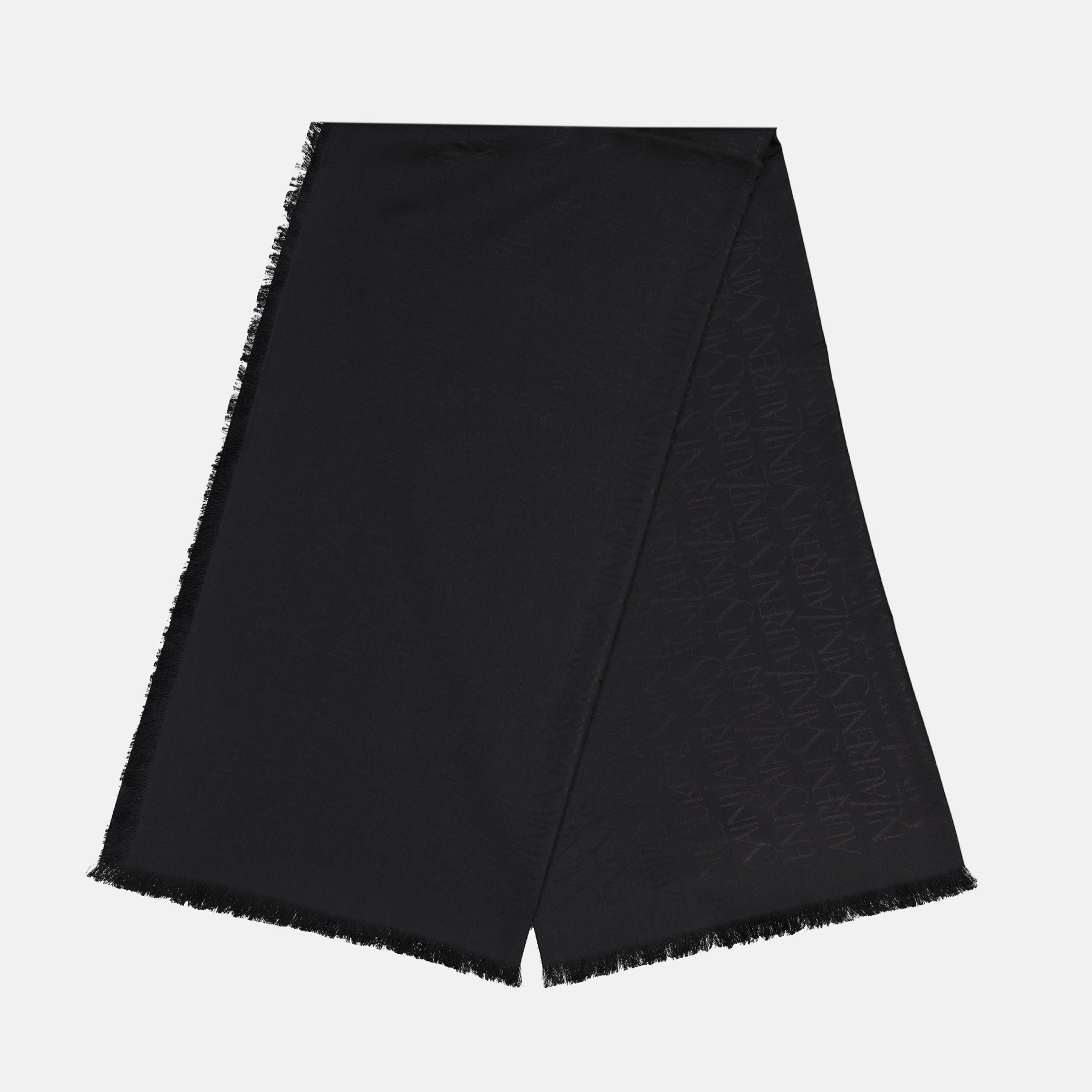 Image de l'article Carré en soie et laine de la marque Saint Laurent pour Homme - Saison Automne-Hiver 2025 - Vue de Dos