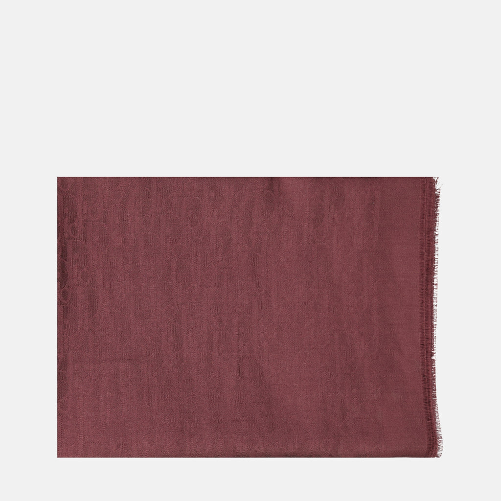 Scarves and gloves Oblique Stole Dior Bordeaux Homme