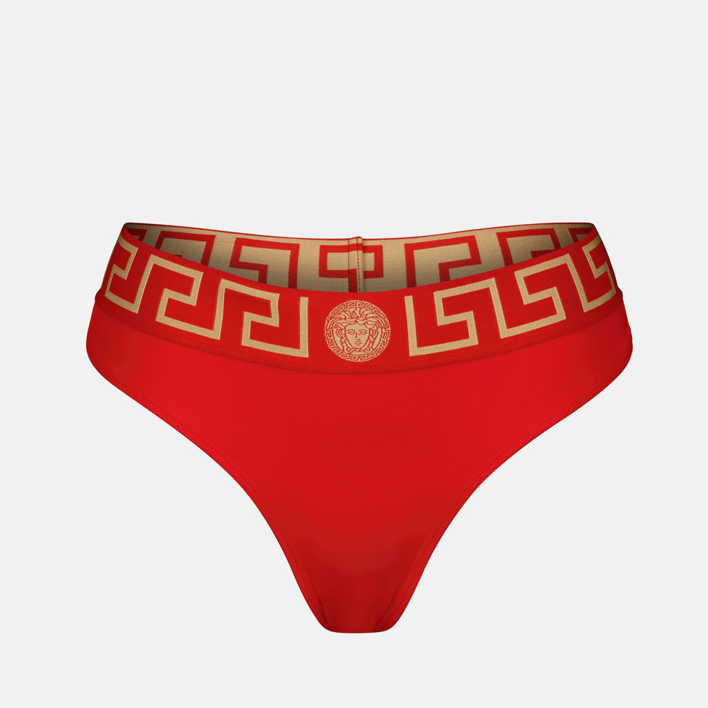 Beachwear Bas de bikini Greca Versace Rouge Femme