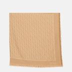 Image of the FF shawl in silk and wool by the brand Fendi for Women - Autumn-Winter Season 2025 - Back View