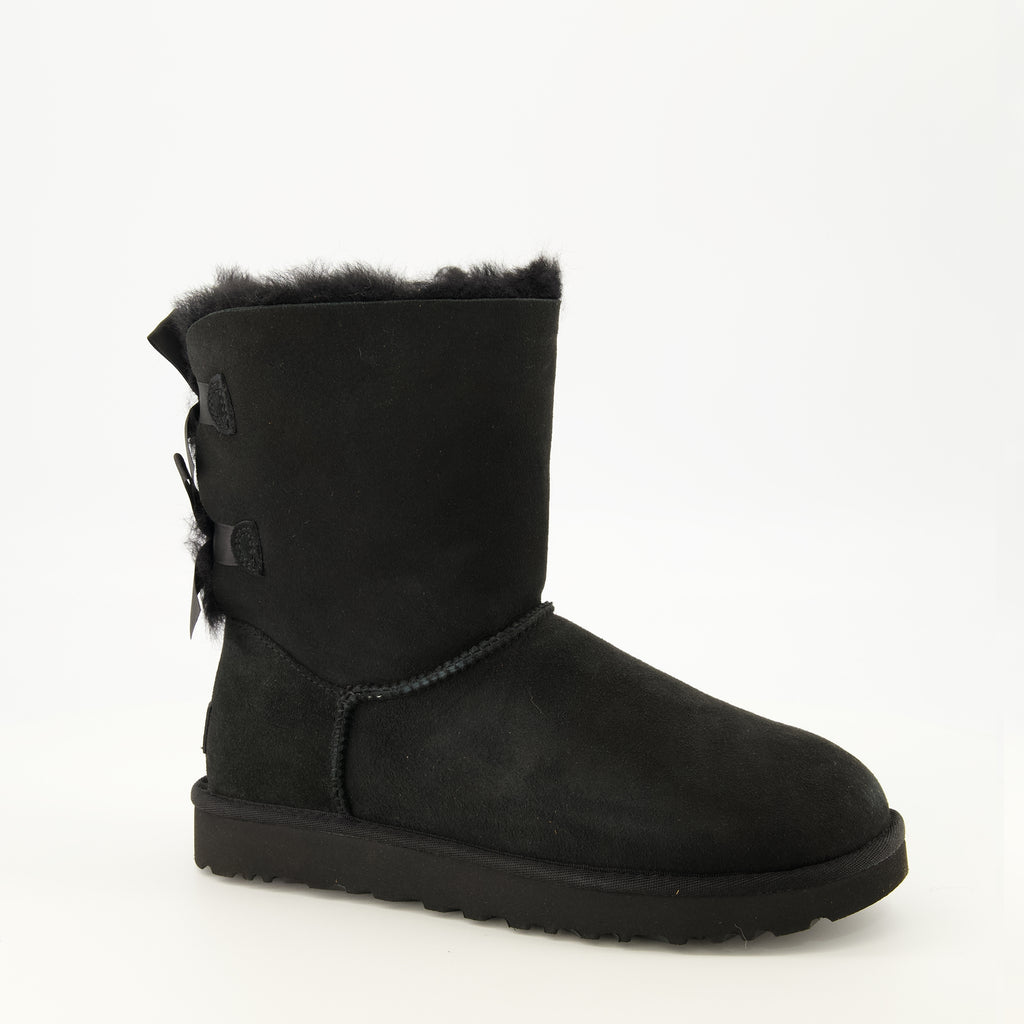 Bottes Bailey Bow II Schwarze Stiefel Ugg Noir Femme