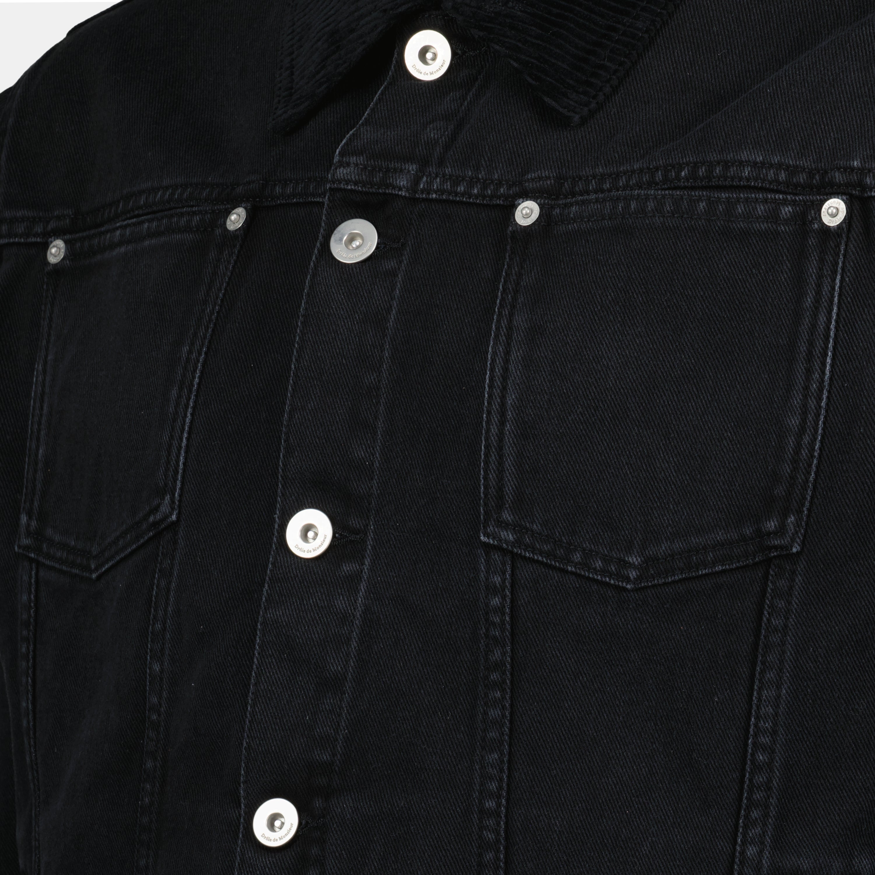 Jacken Jeanjacke Drole De Monsieur Schwarz Homme