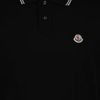 Polos Polo con Logo Moncler Negro Homme