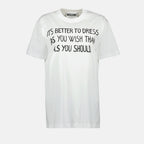 T-shirts T-shirt archive Slogan Moschino Blanc Femme