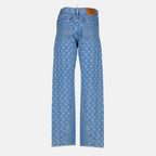 Bild der Marine Serre Moon Baggy Jeans für Damen - Herbst-Winter 2025 - Rückansicht