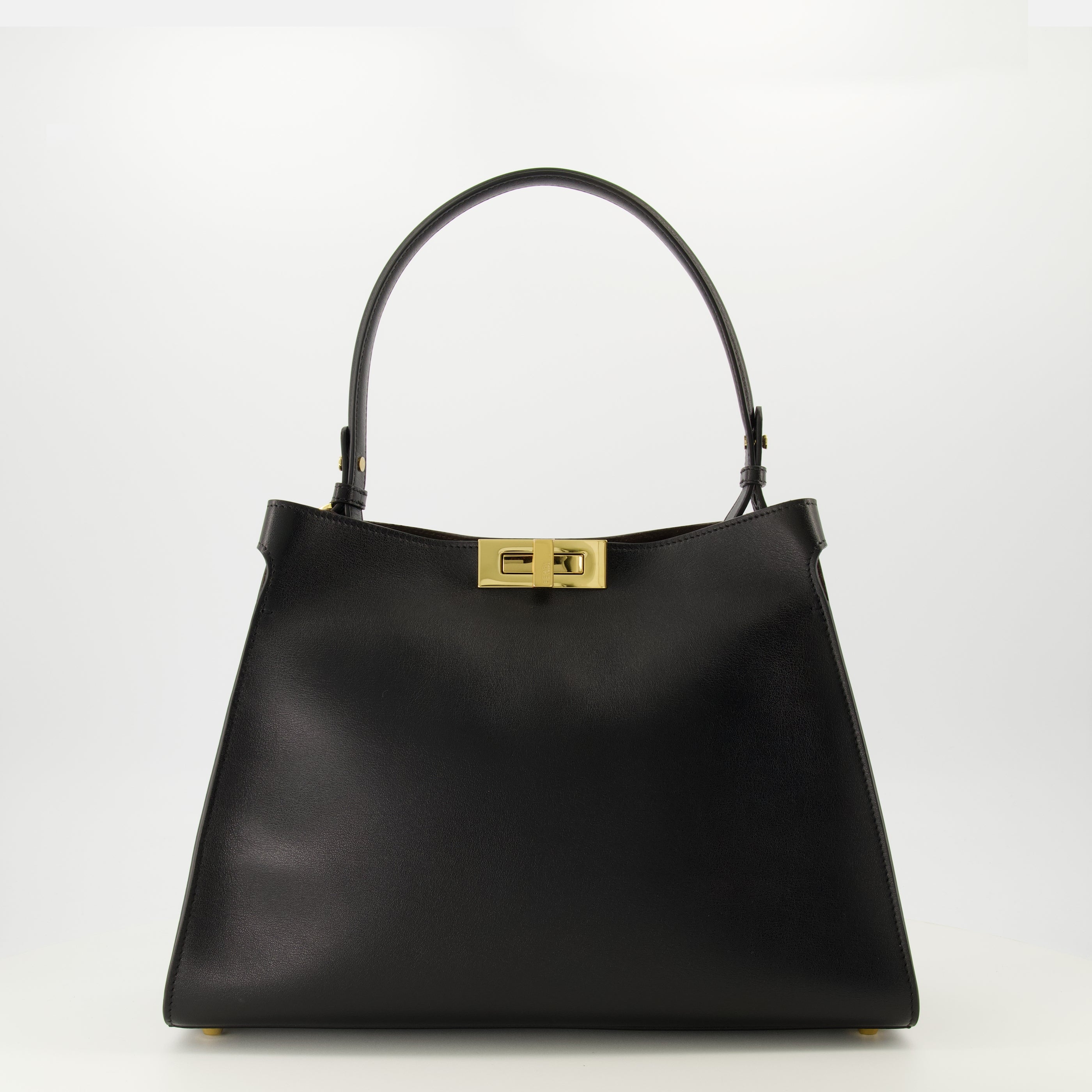 Sacs à main et épaule Sac Fendi Way medium en cuir noir Fendi Noir Femme