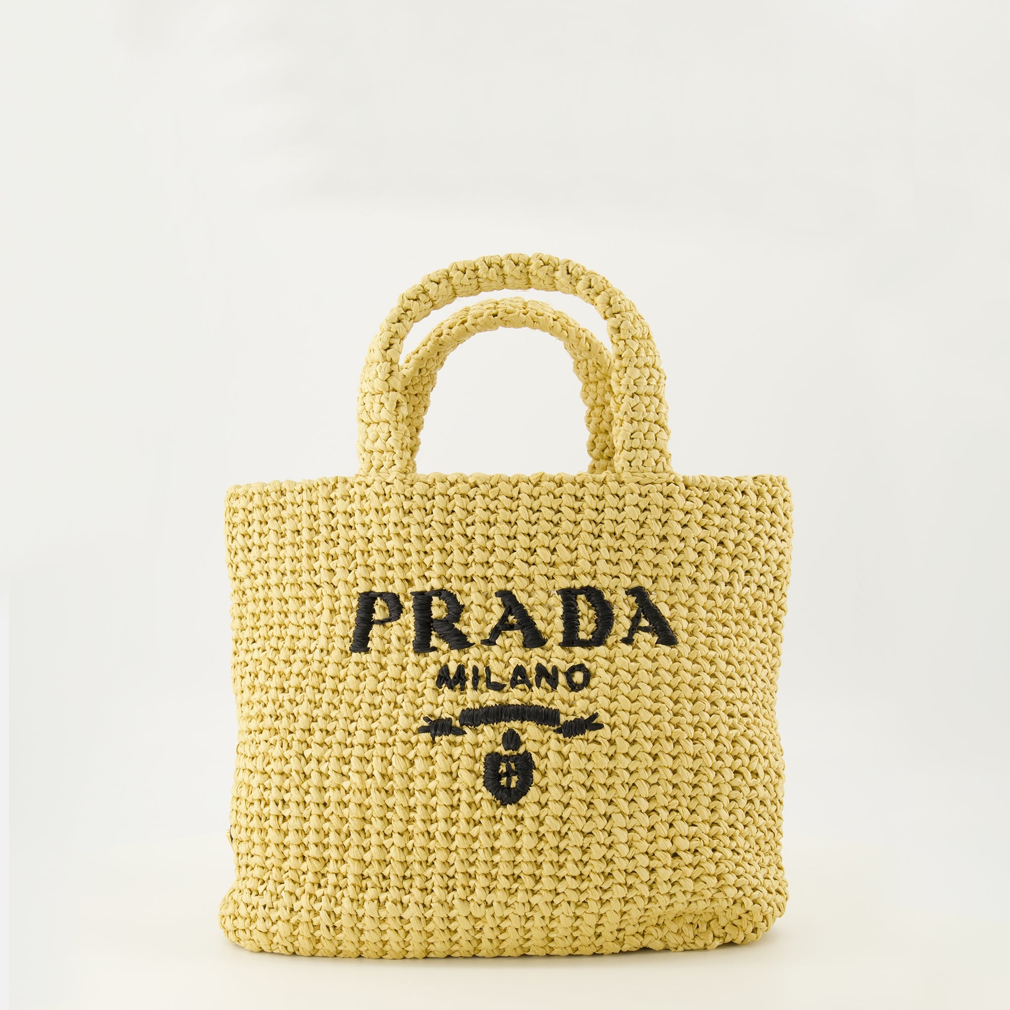 Image de l'article Petit sac cabas en crochet de la marque Prada pour Femme - Saison Printemps-Été 2026 - Vue de Face