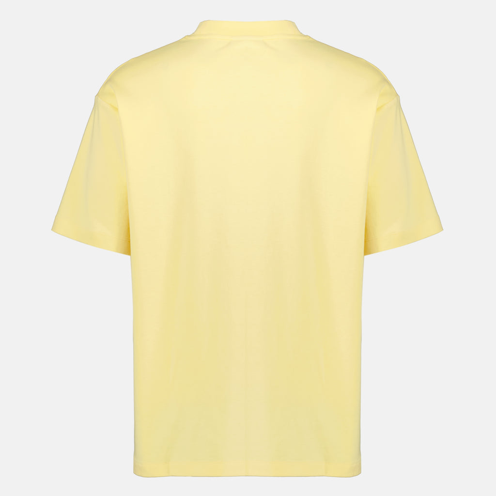 T-shirts Yellow T-shirt Palm Tree Slogan Drole De Monsieur Jaune Homme